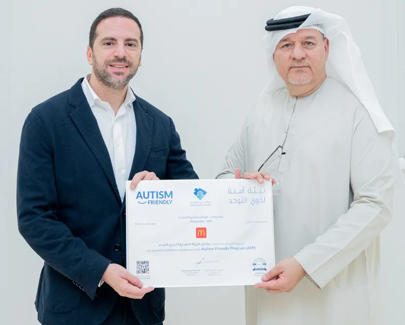 McDonald’s UAE becomes the first quick-service restaurant in the UAE to receive the Autism-Friendly certificate from Dubai Autism Center